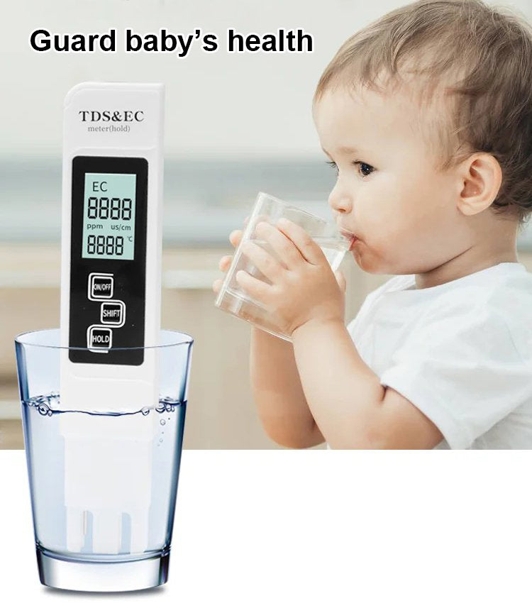 ❄️ Offre Hiver：ACHETEZ 2 OFFERT 1 🌊Testeur Numérique TDS – Écran LCD, Rapide & Prêt à l‘Emploi💧📦