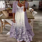Robe longue à imprimé floral en deux pièces
