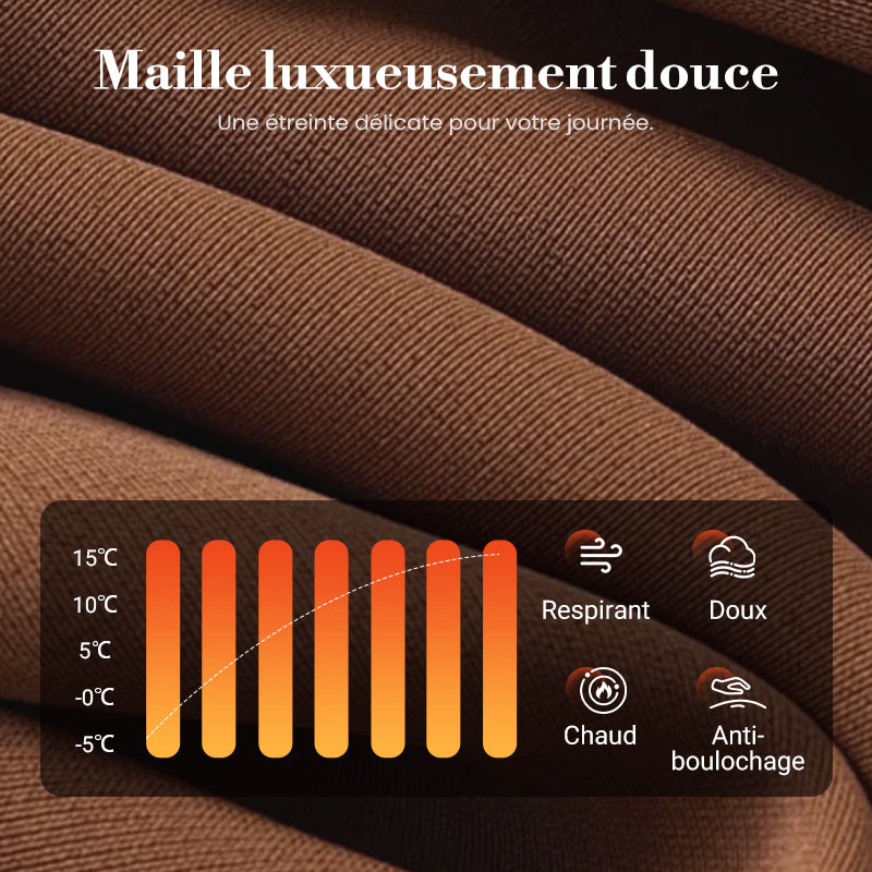 Ensemble deux pièces pour femme composé d'un pull et d'une jupe fluide à imprimé léopard