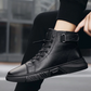 🎁 Soldes 49 % DE RÉDUCTION 🔥BOTTES EN CUIR NOIR MARTINI