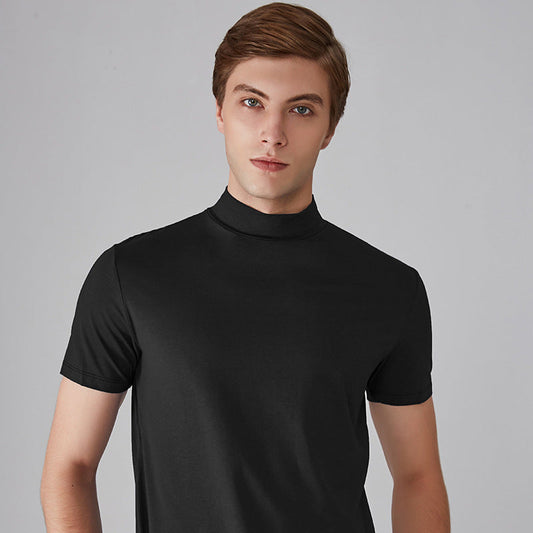 🎁Vente chaude 49% OFF🎁T-shirt slim à col haut pour hommes - Achetez 3 livraisons gratuites