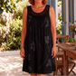 Robe imprimée sans manches à col rond pour femme