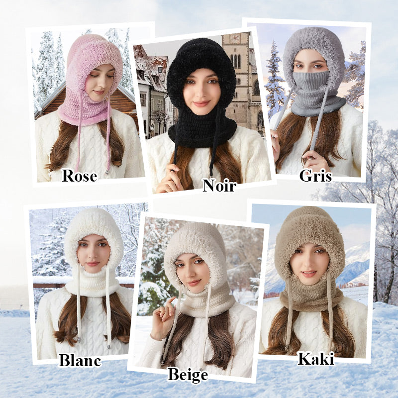 🧣50% OFF MAINTENANT ! 🔥 Cagoule 3-en-1 pour Femme - Chaud & Polyvalent, Idéal pour Tout Temps Hivernal ❄️✨