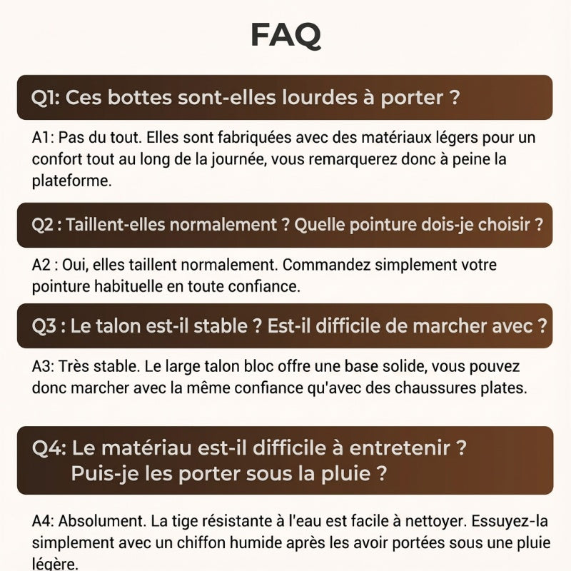 Le meilleur cadeau - Bottes pour femmes au style vintage élégant à la française