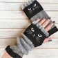 🎁 Promotion du dernier jour 50 % DE RÉDUCTION 🐱 Gants tricotés pour femmes avec motif chat — Pour des mains au chaud et des doigts libres 🧶
