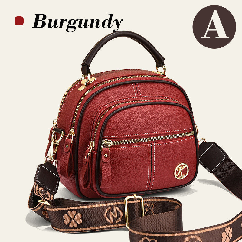 👜✨57 % de réduction 🔥Sac classique multi-compartiments à bandoulière large et ajustable en cuir
