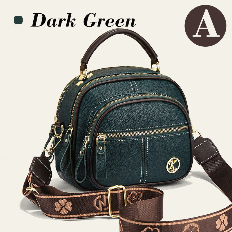 👜✨57 % de réduction 🔥Sac classique multi-compartiments à bandoulière large et ajustable en cuir