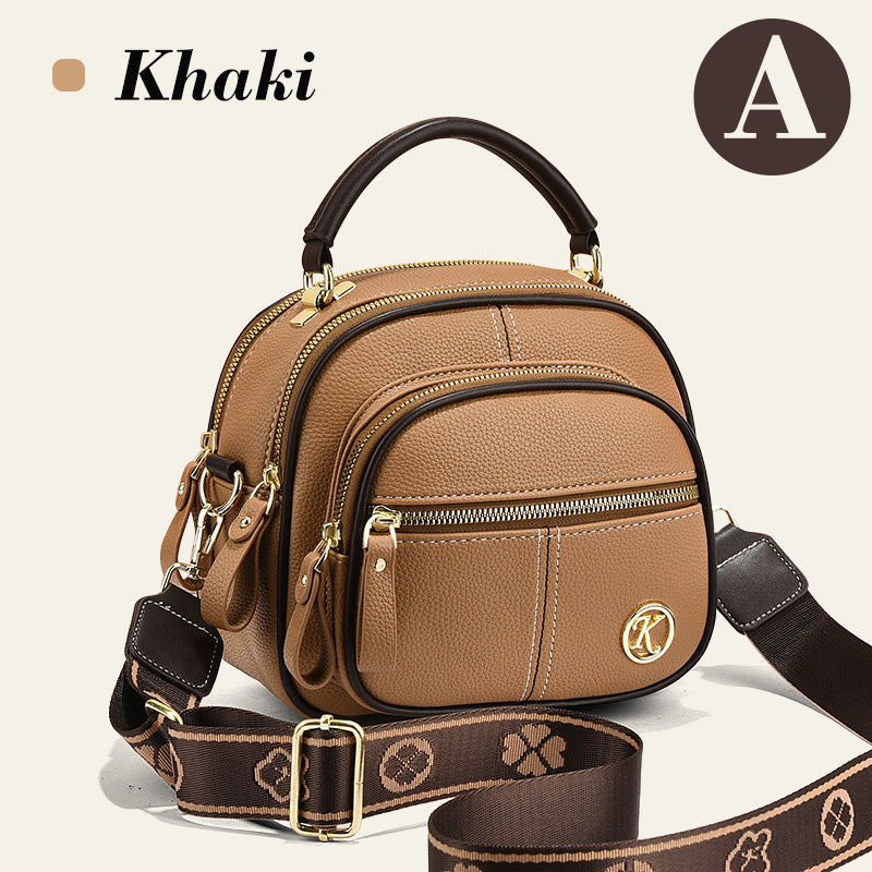 👜✨57 % de réduction 🔥Sac classique multi-compartiments à bandoulière large et ajustable en cuir