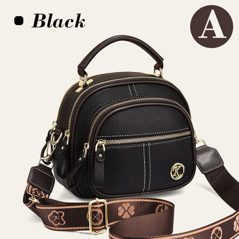 👜✨57 % de réduction 🔥Sac classique multi-compartiments à bandoulière large et ajustable en cuir