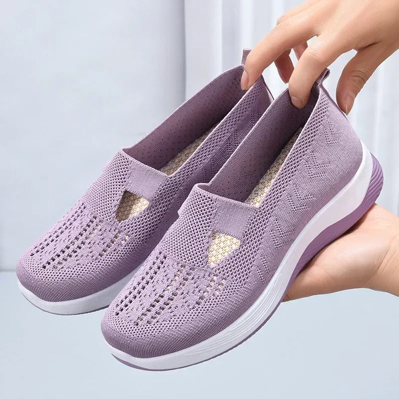🔥Dernier jour 49% de réduction🔥Chaussures orthopédiques tissées à semelles souples et respirantes pour femmes