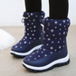✨Cadeau idéal - Bottes de neige de haute qualité, sans glissement et imperméables en fourrure synthétique pour les femmes👍