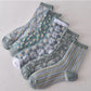 Chaussettes en coton à fleurs pour femmes (10 paires)