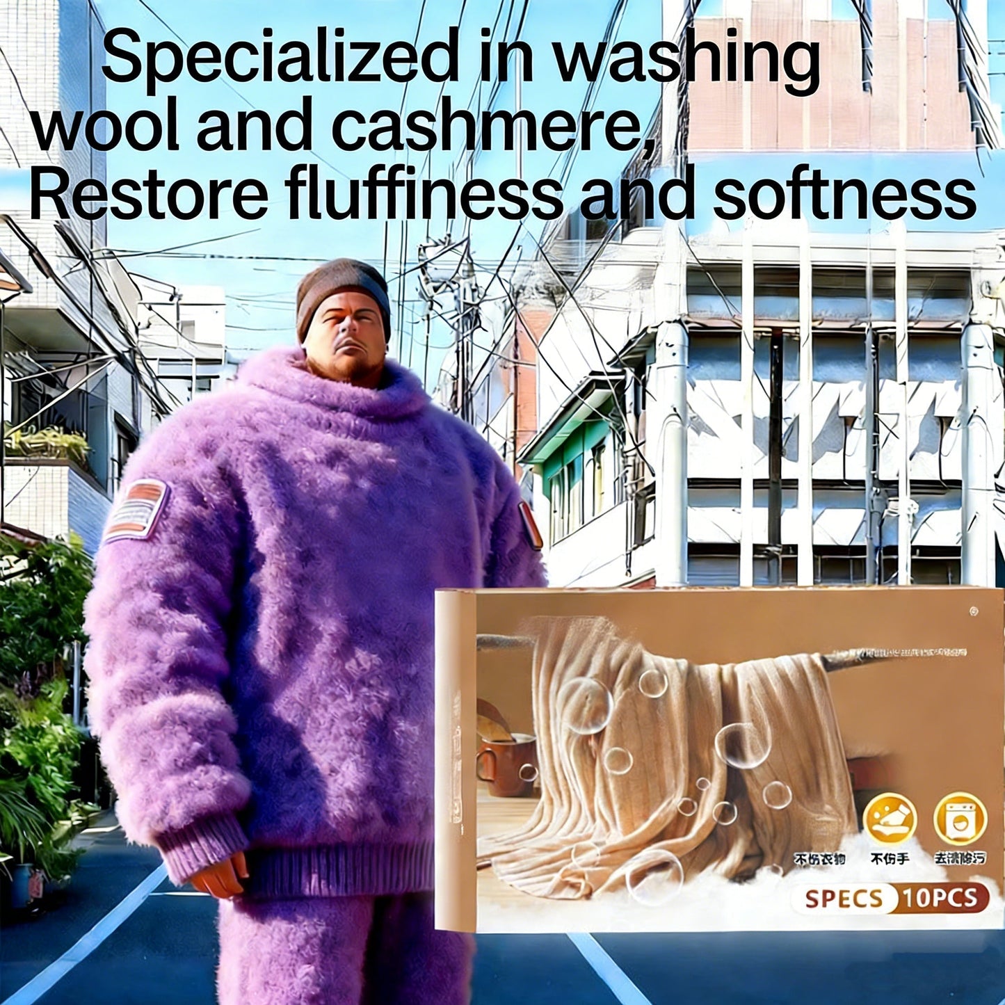 Magic Restore Soak : la première formule développée aux États-Unis qui redonne instantanément leur taille à vos vêtements préférés en un seul lavage !