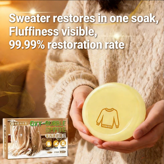 Magic Restore Soak : la première formule développée aux États-Unis qui redonne instantanément leur taille à vos vêtements préférés en un seul lavage !