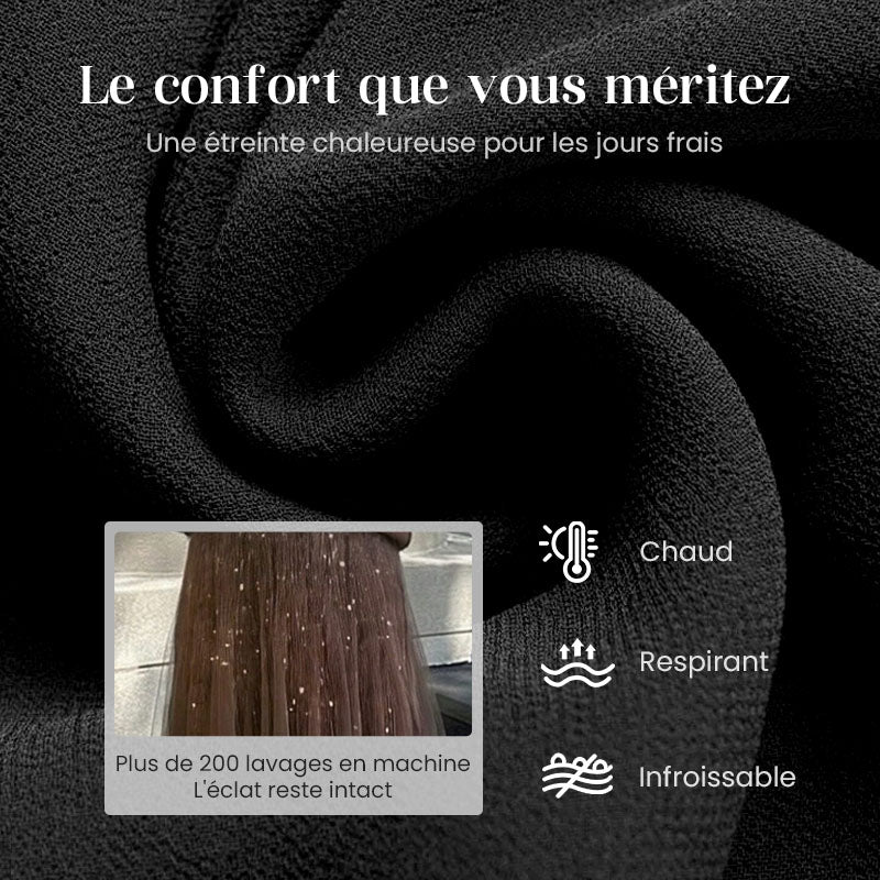 Ensemble 2 pièces pour femme : haut en maille et robe en maille