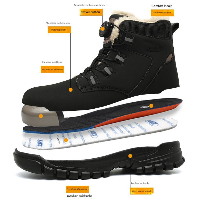 🔥Livraison gratuite - Bottes de sécurité S3 antidérapantes et légères pour unisexe, ✅👍 avec pointes résistantes aux chocs, fonction anti-écrasement et anti-compression