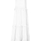 Robe de vacances sans manches de couleur unie