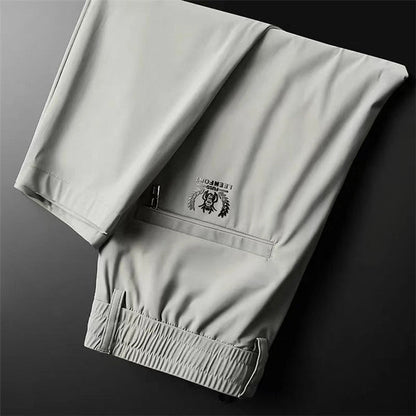 PANTALON D'AFFAIRES EN SOIE STRETCH POUR HOMMES