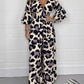 🔥Hot Sale 53% Off🍃Jumpsuit à col en V imprimé léopard
