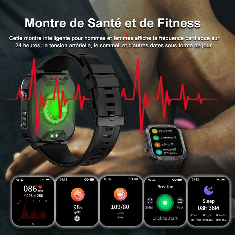 2024 Nouvelle smartwatch militaire haut de gamme - Livraison gratuite pendant une durée limitée