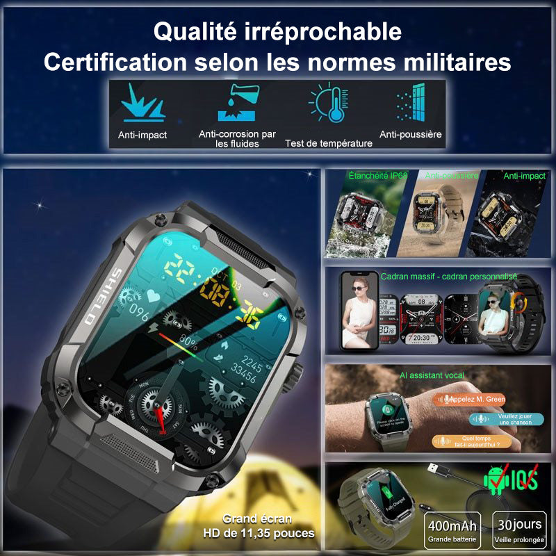 2024 Nouvelle smartwatch militaire haut de gamme - Livraison gratuite pendant une durée limitée