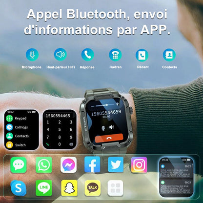 2024 Nouvelle smartwatch militaire haut de gamme - Livraison gratuite pendant une durée limitée