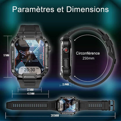 2024 Nouvelle smartwatch militaire haut de gamme - Livraison gratuite pendant une durée limitée