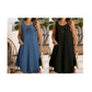 🔥 NOUVEAU + -50% + 50.000+ vendus 🔥 Robe décontractée sans manches à volants pour femme