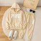 Ensemble unisexe composé d'un sweat à capuche oversize uni et d'un pantalon de jogging