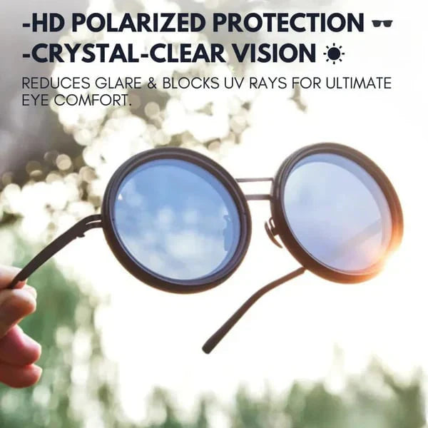 🔥Lunettes de soleil rondes polarisées à teinte ajustable