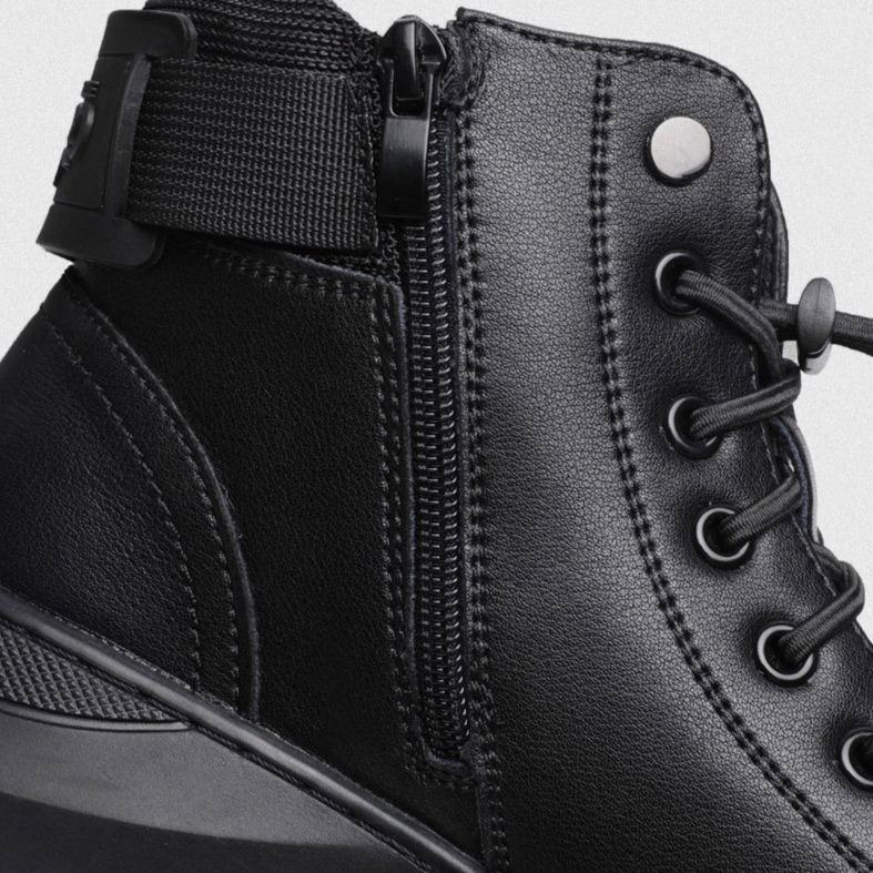 🎁 Soldes 49 % DE RÉDUCTION 🔥BOTTES EN CUIR NOIR MARTINI