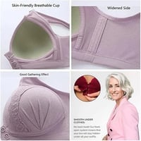 Bouton avant Soutien-gorge respirant en coton doux pour la peau - Achetez-en 1 et obtenez-en 2 gratuitement（3 pcs）