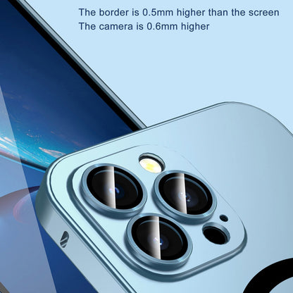 Chargement magnétique Aluminium Métal Bumper Matte Case Cover pour iPhone