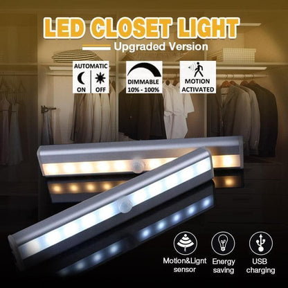 🔥💡Lampes LED rechargeables magnétiques à capteur intelligent sans perforation