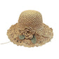 👒Élégant Chapeau de Paille au Crochet avec Détail à Volants
