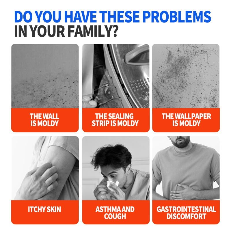 🔥Jusqu'à épuisement des stocks, 50 % de réduction !🎉 Spray anti-moisissure hautement efficace Lanwexy - 💦Empêche la réapparition des moisissures