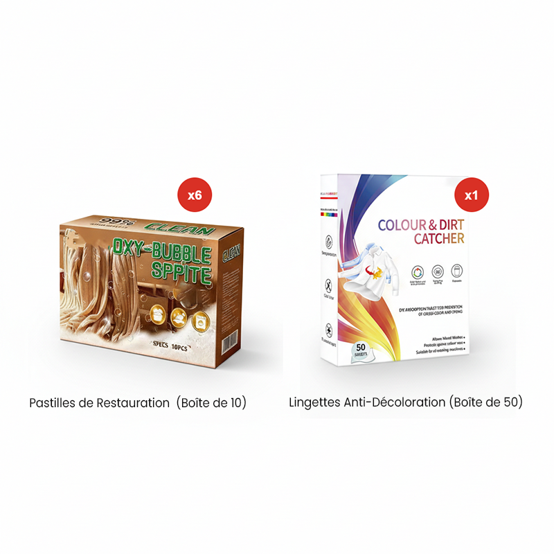 Magic Restore Soak : la première formule développée aux États-Unis qui redonne instantanément leur taille à vos vêtements préférés en un seul lavage !