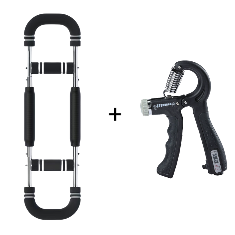 📢📢50% de réduction ! Barre lestée réglable 60–110 lb – Entraîneur de bras & pectoraux portable pour fitness à domicile ! ✨🔥