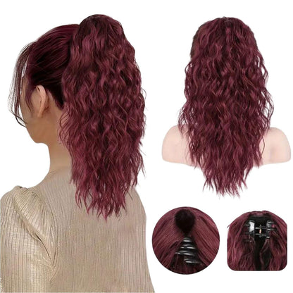 💜 PROMOTION DU DERNIER JOUR - 50% DE RÉDUCTION💜Extension de cheveux bouclés, ondulés et crépus avec queue de cheval