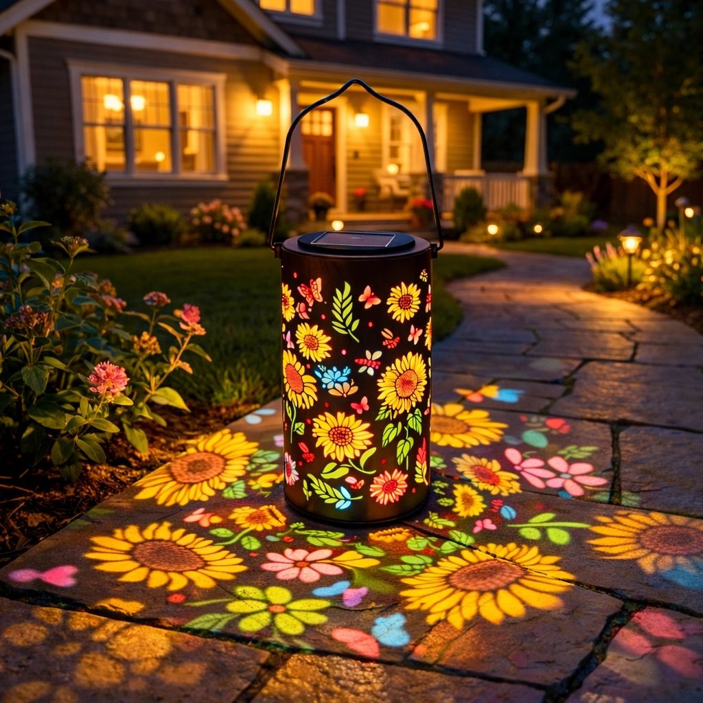 🔥Offre spéciale : 50 % de réduction🌞 Lanterne solaire de jardin « Éclat de tournesol »