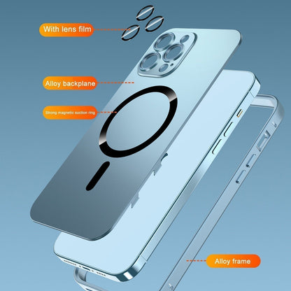 Chargement magnétique Aluminium Métal Bumper Matte Case Cover pour iPhone