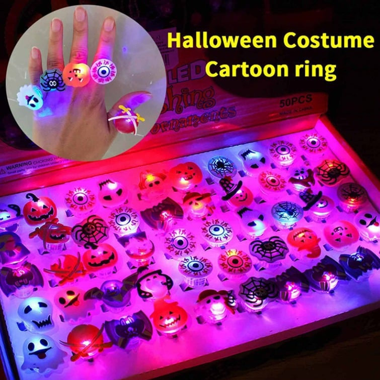 🎁 Couronne Lumineuse LED Halloween 😍 - Lot de 50 pièces