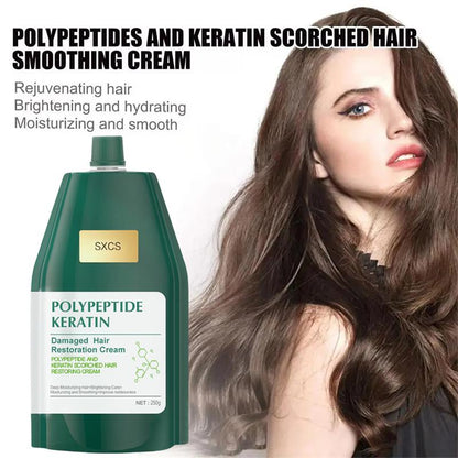 🥳2026 VENTE EXCEPTIONNELLE🥳💞PLUS DE 50 000 UNITÉS VENDUES !⏳50 % de réduction pour une durée limitée⏰Crème réparatrice hydratante et lissante à la kératine polypeptidique pour cheveux abîmés🥇
