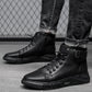 🎁 Soldes 49 % DE RÉDUCTION 🔥BOTTES EN CUIR NOIR MARTINI