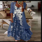 Robe longue à imprimé floral en deux pièces