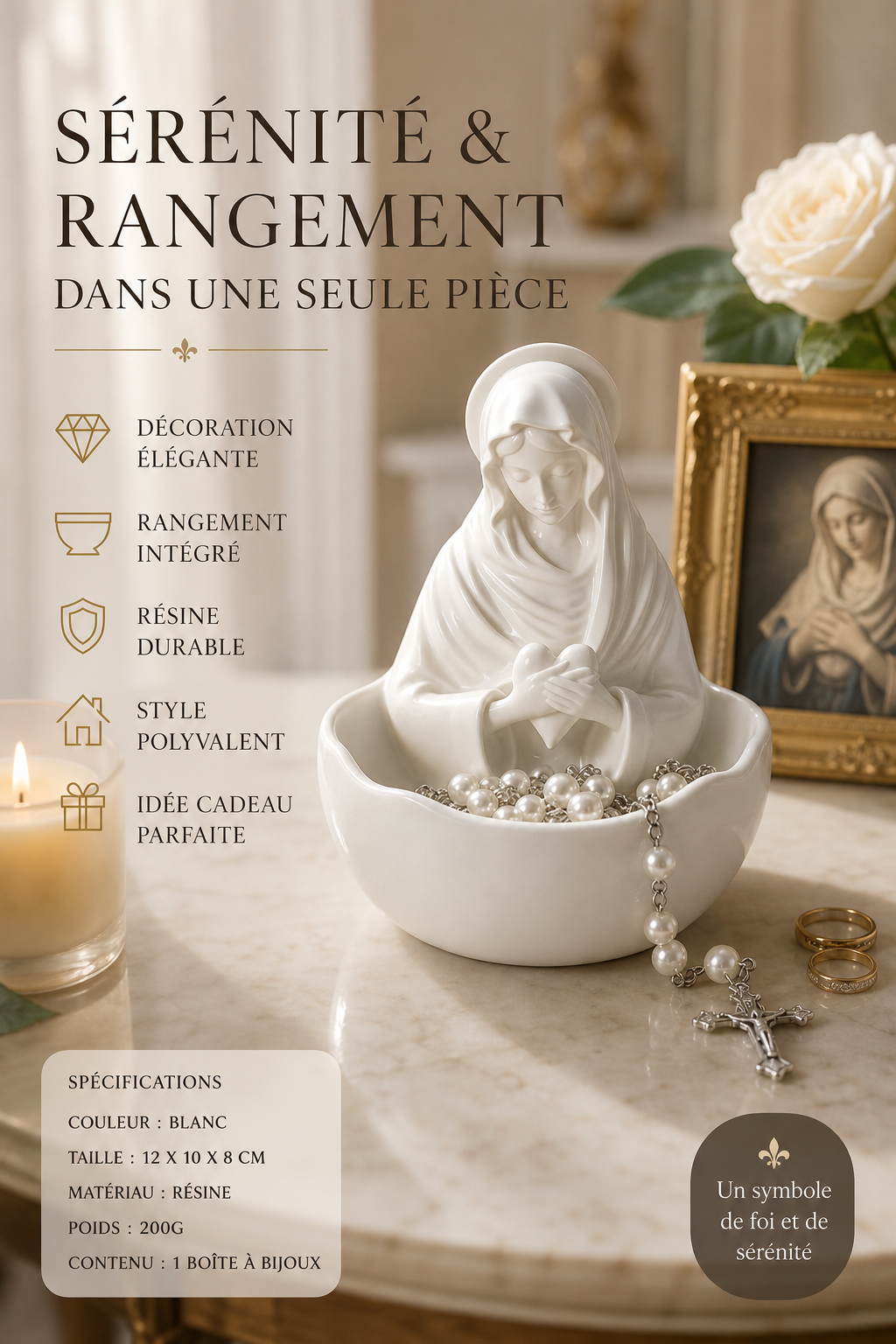 -50% Aujourd’hui 💍✨ Présentoir à Bijoux en Résine