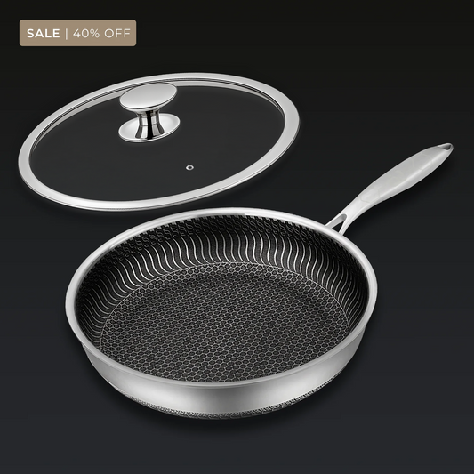 🔥VENTE DU DERNIER JOUR 50% DE RÉDUCTION !!! 🍳Poêle antiadhésive de première qualité avec couvercle