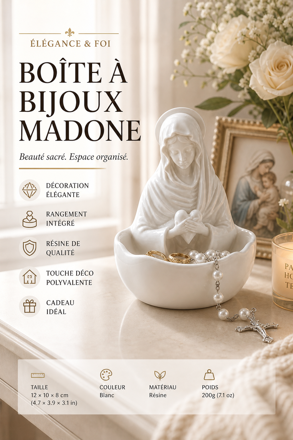 -50% Aujourd’hui 💍✨ Présentoir à Bijoux en Résine