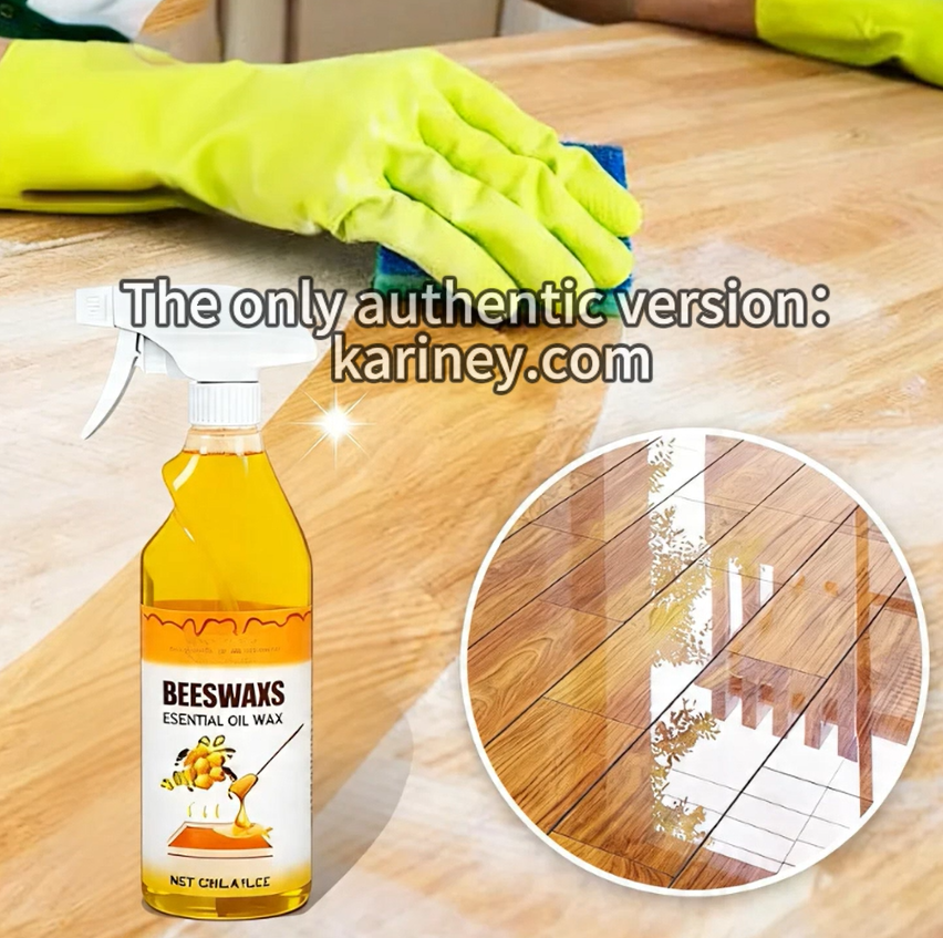 ✨ Spray pour parquet à la cire d'abeille ScratchErase – Nettoie, redonne de l'éclat et élimine les rayures ! 🧹