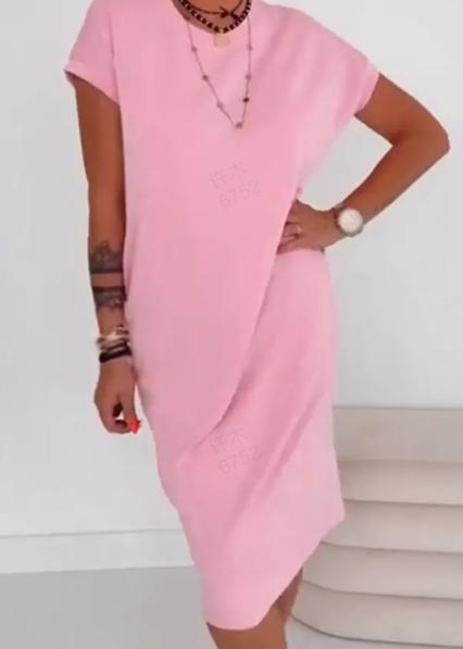 Robe t-shirt à manches courtes pour femmes
